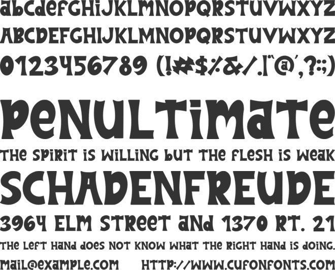 Uncle Hours font preview