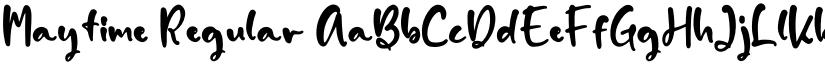 Maytime Regular font