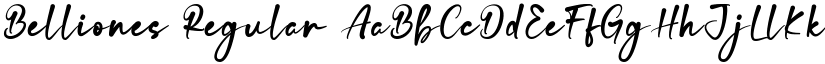 Belliones Regular font