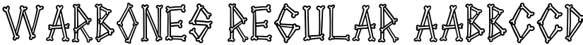 Warbones Regular font