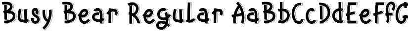 Busy Bear Regular font