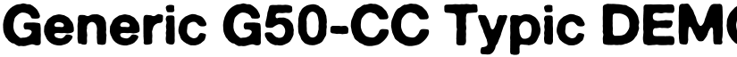 Generic G50-CC Typic DEMO font