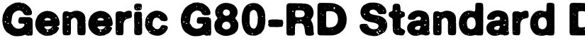 Generic G80-RD Standard DEMO font