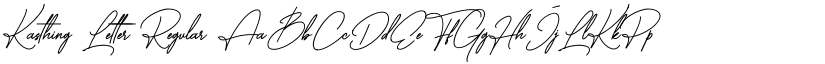 Kasthing Letter Regular font