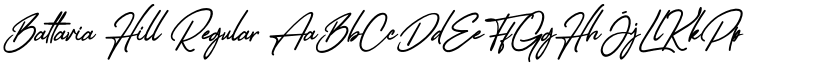 Battavia Hill Regular font