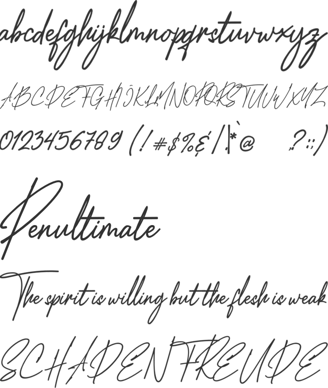 West America font preview