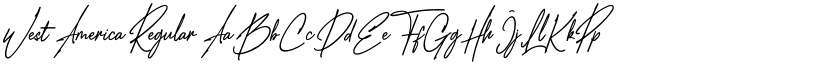 West America Regular font
