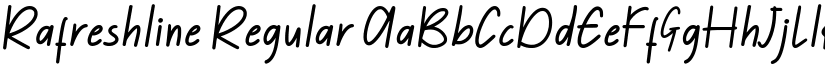 Rafreshline Regular font