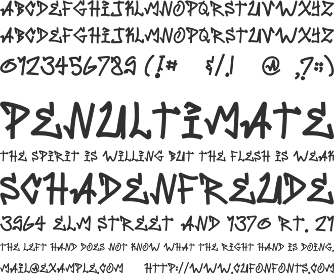 BOMBLACKI font preview