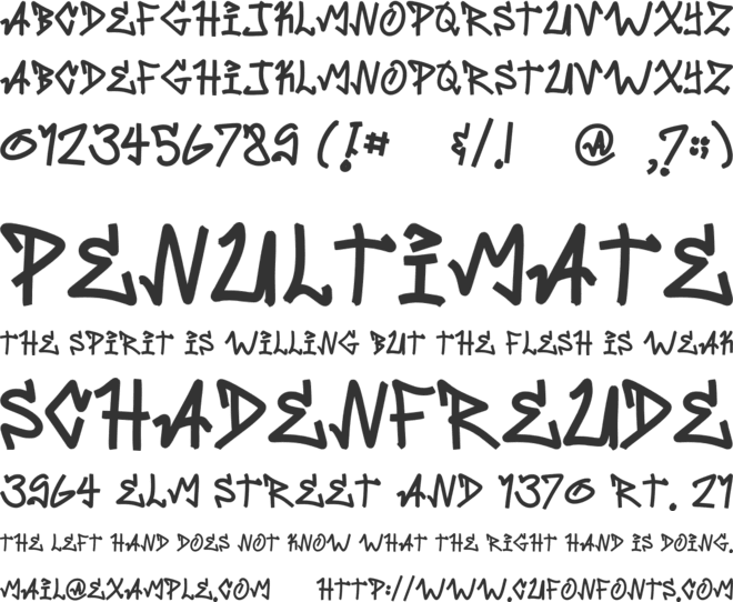BOMBLACKI font preview