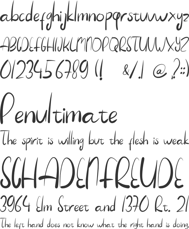 Astaliaya font preview