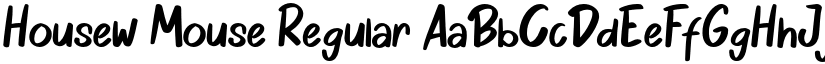 Housew Mouse Regular font