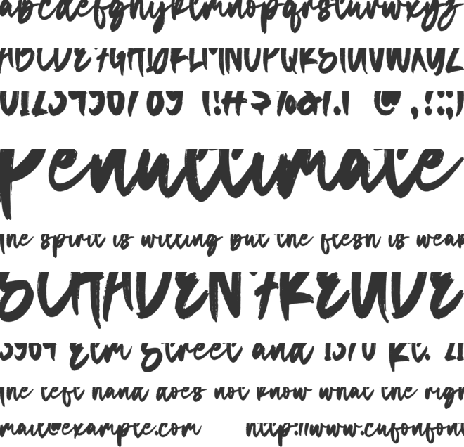 Savanna font preview