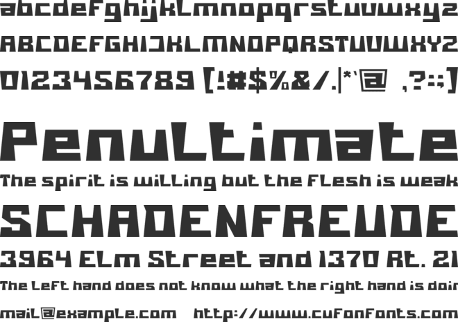 SCULPTURE font preview
