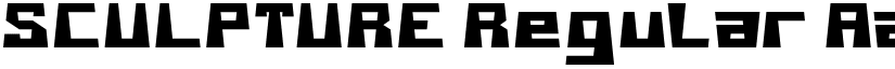 SCULPTURE Regular font