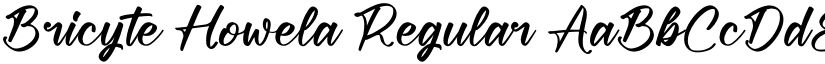 Bricyte Howela Regular font