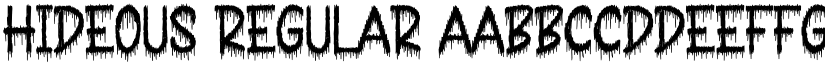 Hideous Regular font