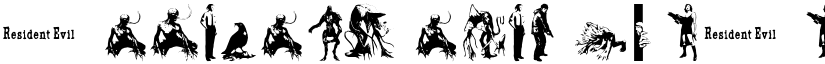 resident evil characters font
