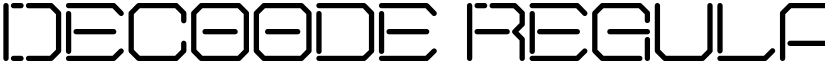 Decoode Regular font