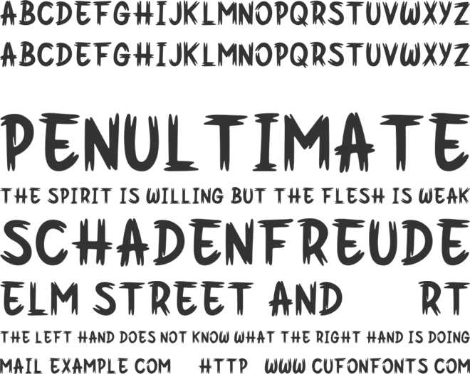 Spooky Hollow font preview