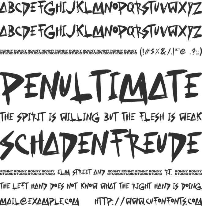 Browess Sovar font preview