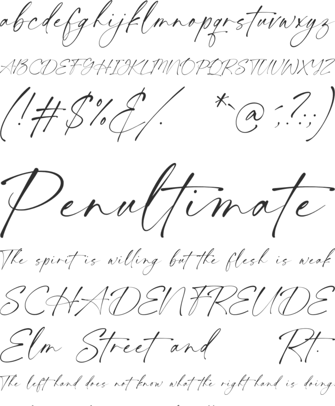 Twilight Darling font preview