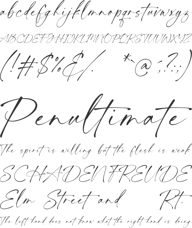 Twilight Darling font preview