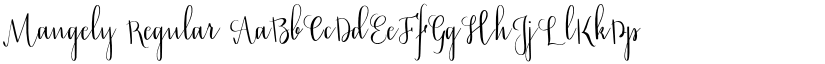 Mangely Regular font