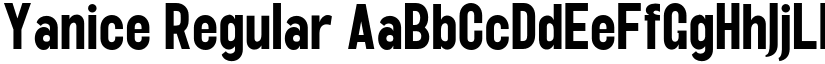 Yanice Regular font