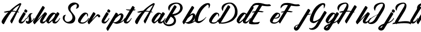 Aisha Script font