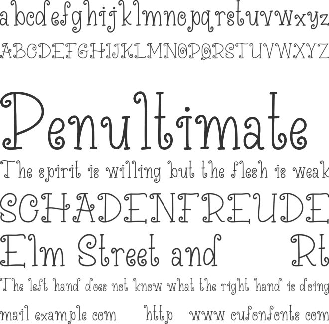 Pumpkin Hunter font preview
