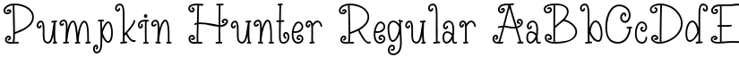 Pumpkin Hunter Regular font