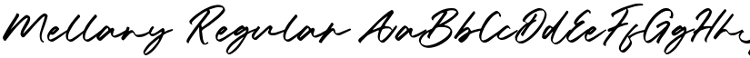 Mellany Regular font
