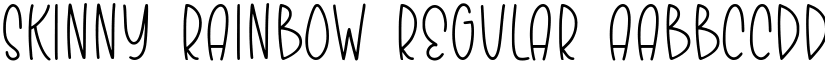 Skinny Rainbow Regular font