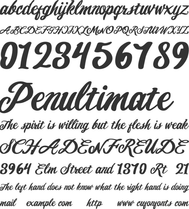 Tropicalism font preview