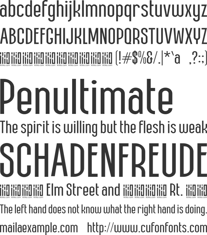 Rocketeers font preview