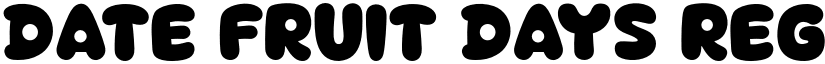 Date Fruit Days Regular font