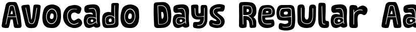 Avocado Days Regular font