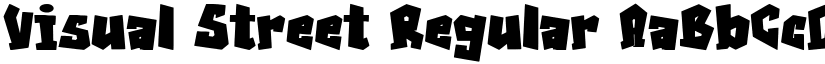 Visual Street Regular font