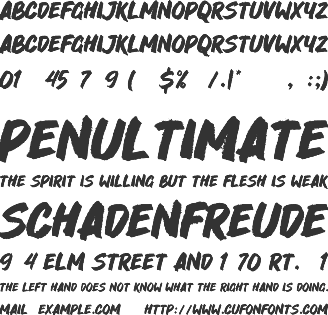 Rockseed font preview