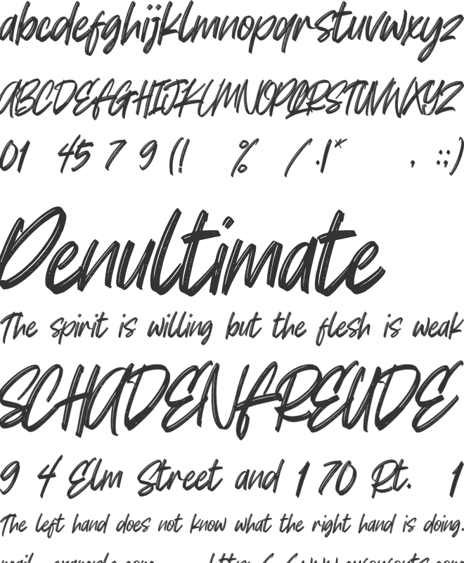 Queenssa font preview