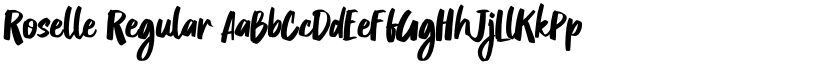 Roselle Regular font