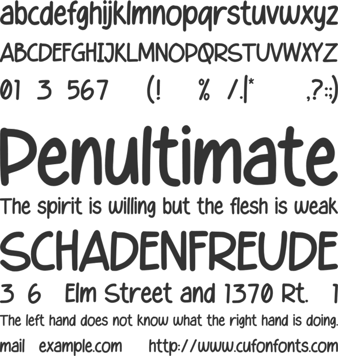Healing Sunday font preview