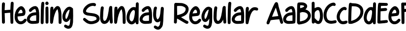 Healing Sunday Regular font