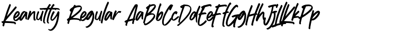 Keanutty Regular font