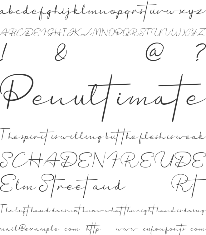 Beautiful Plants font preview