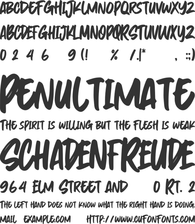 Byassa font preview