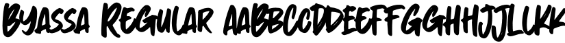 Byassa Regular font
