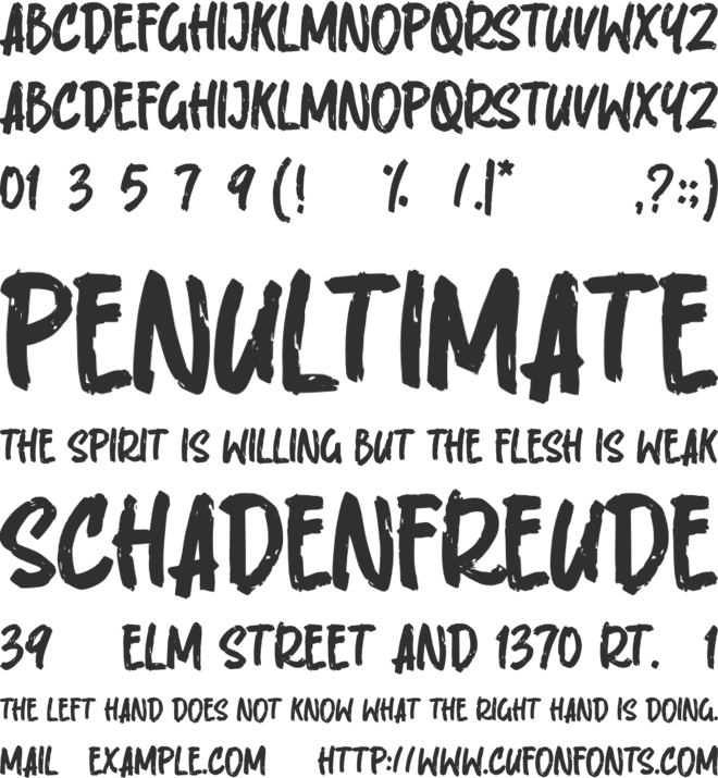 Selcouth font preview