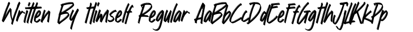 Written By Himself font download